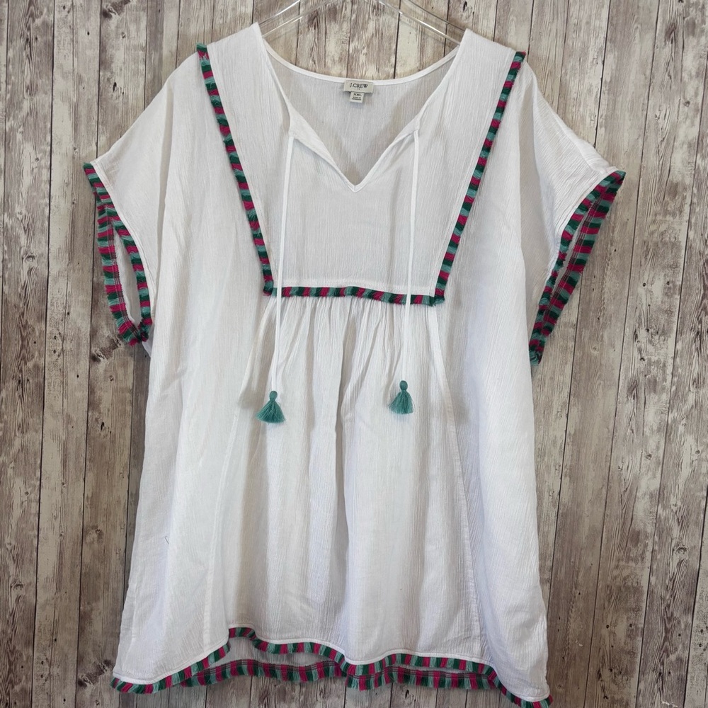 J. Crew Fringe Beach Tunic